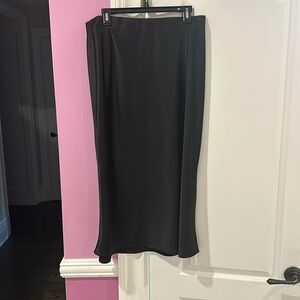 Black zara slip skirt
